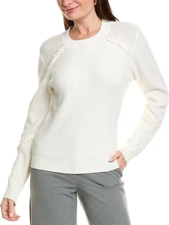 Ellen Tracy Braided Sweater
