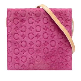Celine Pre-owned Cross Body Bags, female, Pink, Size: ONE SIZE Pre-owned Suede Crossbody Bag