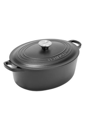 LE CREUSET 4.5-Quart Oval Dutch Oven in Licorice at Nordstrom