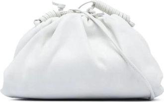 Bottega Veneta Pre-owned Mini Pouch - Dames - Vintage Clutch - Wit - ONE Size - Leer - Vintage