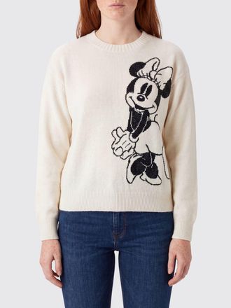 Liu Jo Maglia Money Mouse in lana con stampa Disney e logo di strass