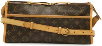 Louis Vuitton Pre-owned Vintage Monogram Shoulder Bag - Dames - Vintage Schoudertas - Bruin - ONE Size - Vintage