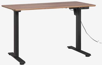 Sklum Escritorio Elevable El&eacute;ctrico Rectangular Con Funci&oacute;n De Memoria En Madera Y Hierro Serpi Sklum