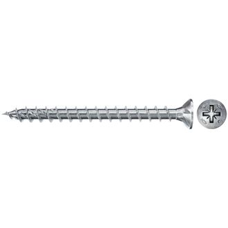 Fischer 500x Power-fast Ii Fpf Ii Czf 6 X 40 Mm Bc Cabeza Avellanada Con Ranura En Cruz Pz3 Rosca Completa Cincada Electrol&iacute;ticamente Pasivada En Azul - 67049