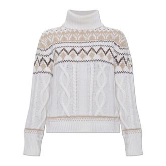 Bogner Jersey de cuello alto Lorely de Cachemira - Knitwear - Mujer - Beige - XL