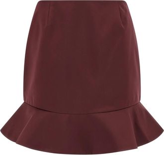 Rotate Satijnen Mini Rok - Dames - Korte rokken - Bruin - XS - Satijn - Rokken