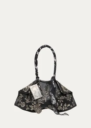 Alexander McQueen Manta OTT 2.0 Beaded Leather Shoulder Bag