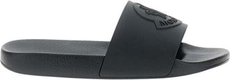Moncler Black Logo Basile Slides