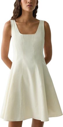 Theory Sleeveless Seam Flare Dress