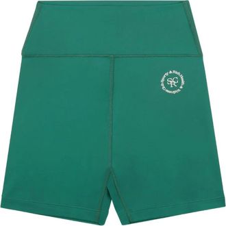 Sporty & Rich Shorts da ciclismo con decorazione logo - Verde