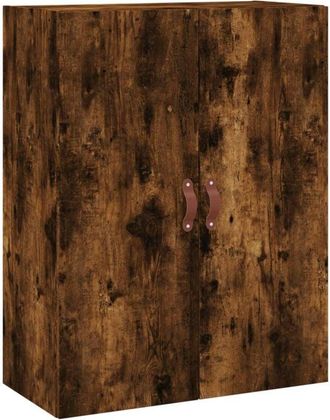 vidaXL Wall Mounted Cabinet Smoked Oak 69.5x34x90 cm Vidaxl