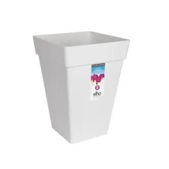ELHO Vaso Cuadrado Alto 30 - Blanco Loft Urban - 100% Reciclado