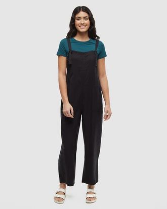 tentree Sequoia Jumpsuit in Meteorite Black at Nordstrom, Size X-Small