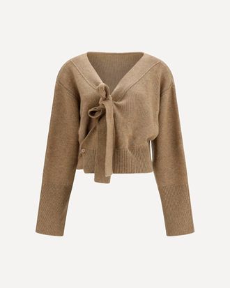 Ermanno Scervino Cashmere Sweater with bow Female 38