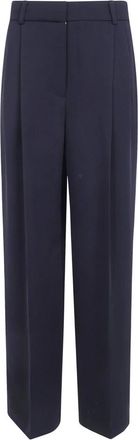 Toteme Pantalones fluidos de doble pliegue - Trousers - Mujer - Negro - 2XS