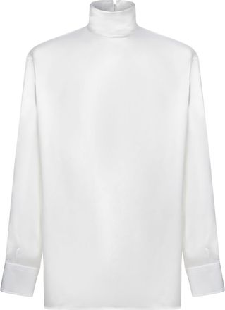 Dolce & Gabbana Satin Turtleneck Shirt