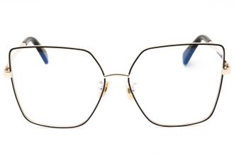 Max Mara MM5073HB Oversized Square Metal Eyeglasses - Gold