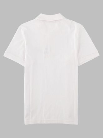 HUGO BOSS Logo Cotton Polo Shirt - White