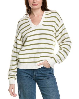 Proenza Schouler Prozena Schouler Stripe Murphy Cashmere-Blend Sweater