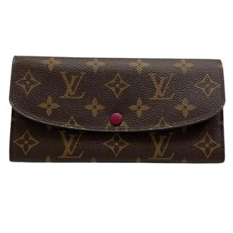 Louis Vuitton Pre-owned Wallets, female, Brown, Size: ONE SIZE Pre-owned Portefeuille Emilie Monogram Long Wallet