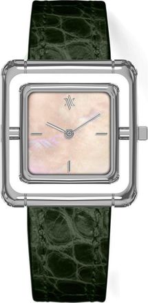 Vanna Umbra Aurora Pearl Watch in Pearl-Silver-Green at Nordstrom