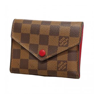 Louis Vuitton Red Color Wallet (Tri-Fold) (Pre-Owned)