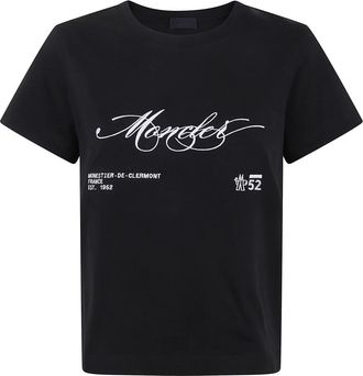 Moncler T-shirts - Dames - T-shirts - Zwart - M - Katoen - Tops