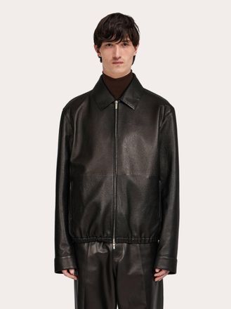 Ferragamo Men Deerskin blouson Black