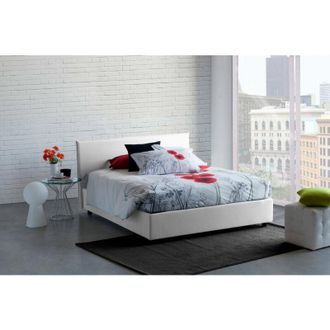 Talamo Italia Talamo Italia - Letto matrimoniale Betty, Letto contenitore con rivestimento in tessuto, 100% Made in Italy, Apertura frontale, adatto per materasso