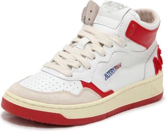 Autry Sneakers, female, White, Size: 7 US Medalist Mid Vintage Effect Shoes