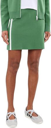Sanctuary Places To Be Knit Track Skirt Womens Skirt Green Juice : LG (US 10-12), Linen