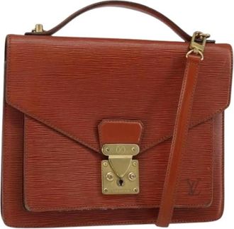 Louis Vuitton Pre-owned Vintage Handtas - Dames - Vintage Handtas - Bruin - ONE Size - Leer - Vintage