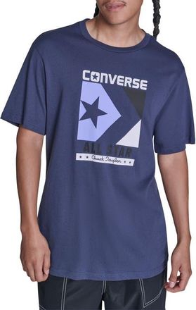 Converse Timeless Boxed Chevron T-Shirt in Converse Navy at Nordstrom, Size X-Large