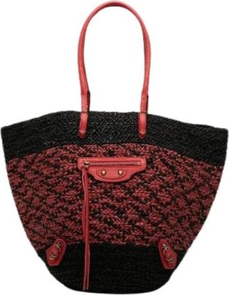 Balenciaga Pre-owned Motocross Panier Tote - Dames - Pre-owned - Veelkleurig - Maat: ONE Size Leer
