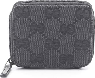 Gucci Black Canvas Coin Purse/Coin Case (Pre-Owned)