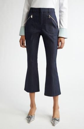 Cinq &agrave; Sept Celeste Crop Flare Jeans in Indigo at Nordstrom Rack, Size 2