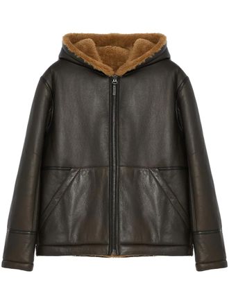 Yves Salomon reversible jacket - Brown