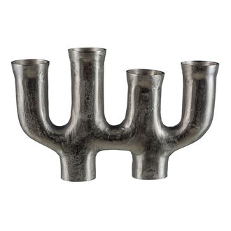 Schubiger M&ouml;bel Kerzenst&auml;nder Quattro, Silber H: 32 cm