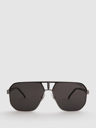 Carrera polarised Rectangular Sunes, Black, One Size