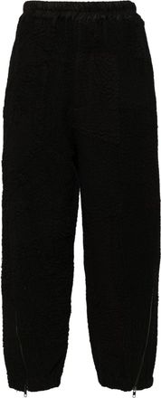 By Walid tapered-leg cotton trousers - men - Cotton - M - Black