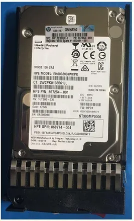 hpe clothing Disco Duro Empresarial Hp De 300 Gb, 12 Gb, 15 000 Rpm, Tama&ntilde;o Peque&ntilde;o, Sas, 873031-001
