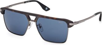 BMW BW0068-H 52V Mens Sunglasses Tortoiseshell Size 58