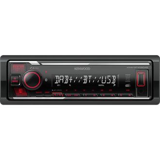 JVC Kenwood Kmm-bt408dab - Radio De Coche Usb Con Dab+ Y Kit Manos Libres Bluetooth (procesador De Sonido, Usb, Aux, 1 X Pre-salida De 2,5 V, 4 X 50 W, Il