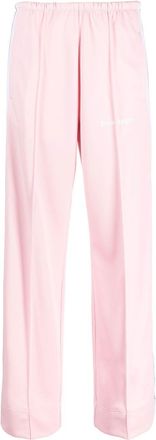 Palm Angels logo-print track pants - women - Cotton/Polyester - 44 - Pink