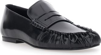 Alohas Mens Loafers Aven Black Leather