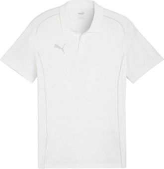Puma TeamFINAL Casuals poloshirt met korte mouwen voor heren (Wit/zilver)