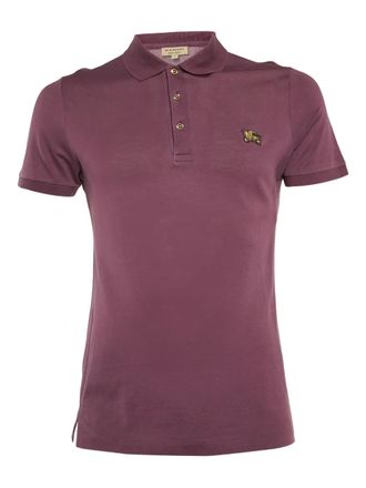 Burberry piqu&eacute;-weave cotton polo shirt - Purple