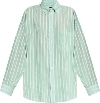 Balenciaga Camicia Cocoon - Verde