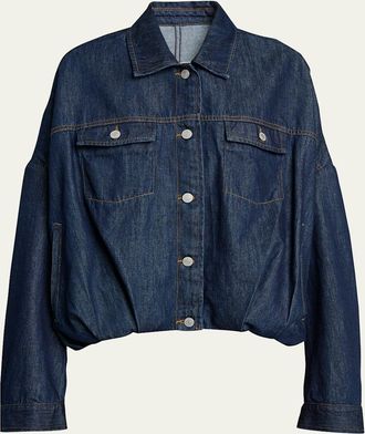 Dries Van Noten Denim Bubble Jacket