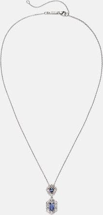 Suzanne Kalan Collana in oro bianco 18kt con zaffiri e diamanti